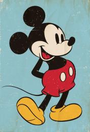 Retro tapeta Fototapeta Myšák Mickey (Mickey Mouse) - Retro