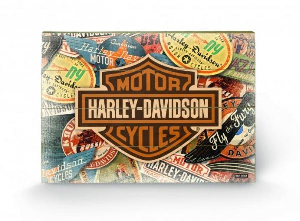 Retro plakát HARLEY DAVIDSON - logo