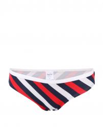 Retro spodní prádlo Tříbarevné dámské pruhované kalhotky Happy Socks Polka Stripes