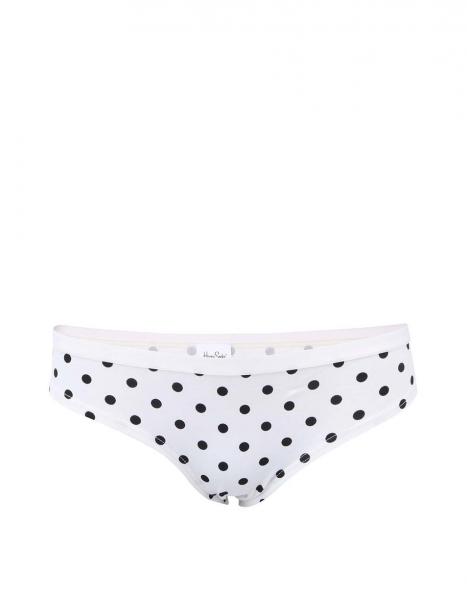 Retro spodní prádlo Černo-bílé dámské puntíkované kalhotky Happy Socks Dots