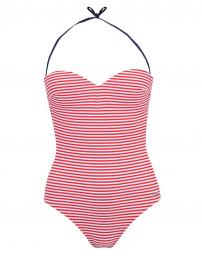 Retro plavky Červeno-bílé pruhované plavky Little Marcel Badura Imprime