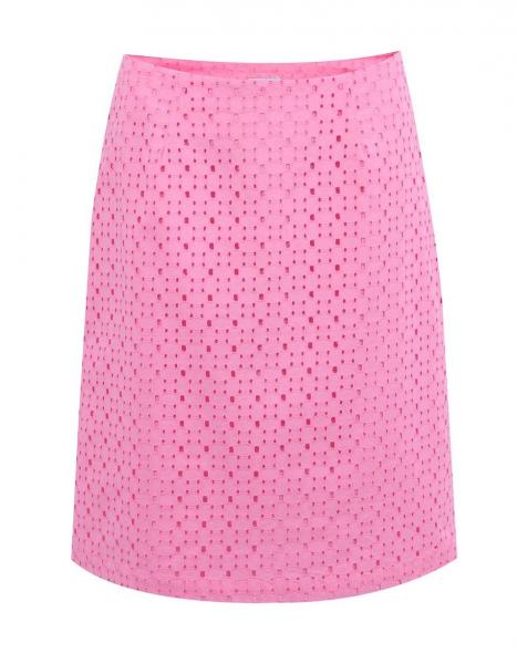 Retro sukně Růžová perforovaná áčková sukně Tom Joule Mae