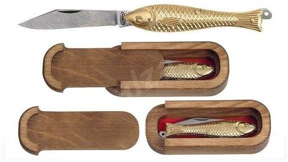 Retro doplněk MIKOV 130-DZ-1 Rybička, pozlacená - Kapesní nůž