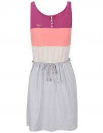 Retro šaty Růžovo-šedé šaty s pruhy Ragwear Emily