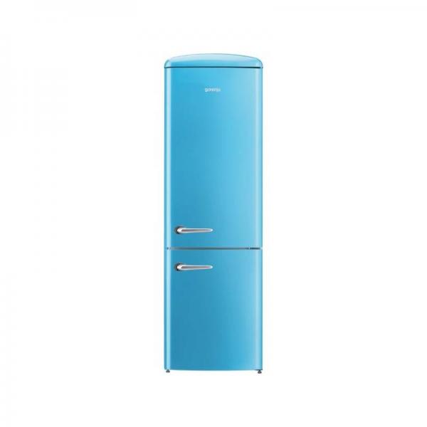 Retro lednice Kombinace chladničky s mrazničkou Gorenje Retro ORK192BL modrá