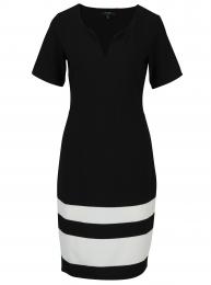 Retro šaty Černé šaty s pruhy Fever London Winona