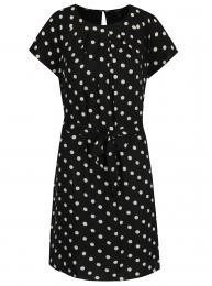 Retro šaty Krémovo-černé puntíkované šaty Vero Moda Nelli